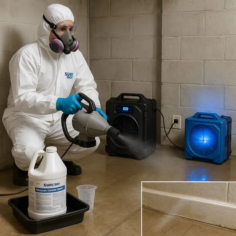 Sanitization and Odor Removal process in Andover, KS